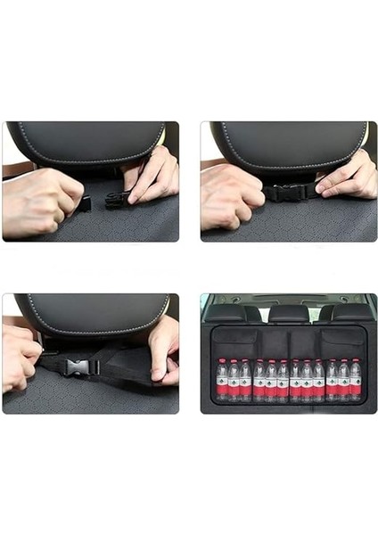 8 Cepli Araç Bagaj Düzenleyici Çanta Organizer Araba Çantası Oto Içi Aksesuar Otomobil Aksesuarları Eşya Malzeme Düzenleme Fileli indirimleri