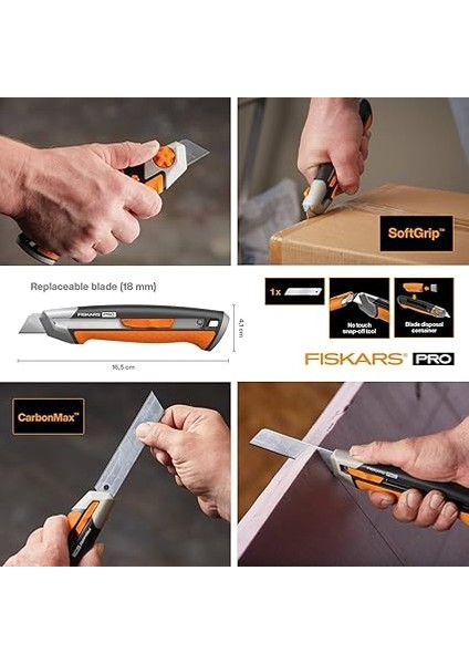 1027227 Ayrılabilir Bıçaklı Çok Amaçlı Bıçak, Turuncu/siyah fiyatları