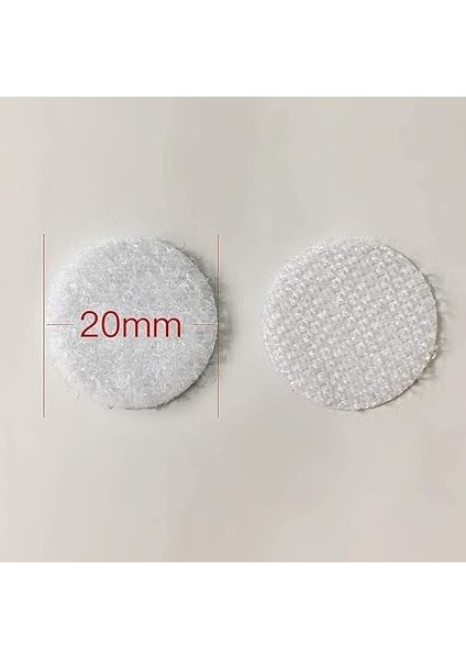 Magnet 100 Adet Arkası Yapışkanlı Yuvarlak Cırt Cırtlı Bant - Kaliteli Cırt Bant - Çap 1,5cm Cırt Cırt Band fırsatları