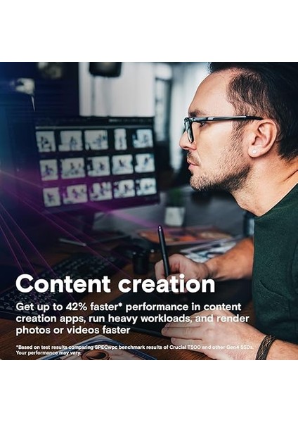 T500 1tb Gen4 Nvme M.2 Dahili Oyun Ssd, 7300 Mb/sn'ye Kadar, Dizüstü ve Masaüstü Uyumlu + 1mo Adobe cc Tüm Uygulamalar - CT1000T500SSD8 fırsatları