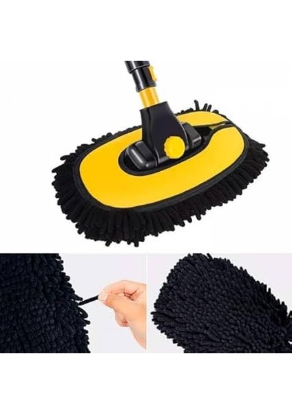 Uzayıp Kısalabilen Saplı Oto Yıkama Fırcası Toz Alma Paspası Kuru Islak Temizleme Araç Yıkama Fırcası fırsatları
