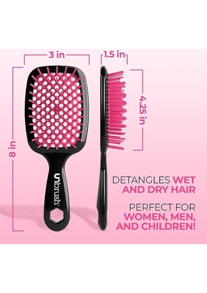 Heat Fırçasız Islak ve Kuru Havalandırmalı Dolaşan Saç Fırçası, Pembe indirimleri