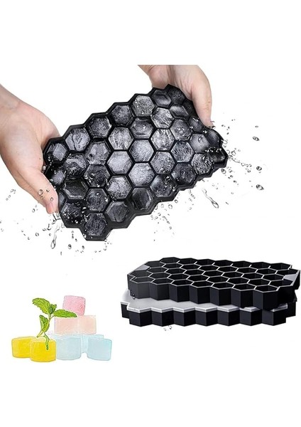 Life 37 Li Petek Desenli Silikon Buz Kalıbı MIT1074