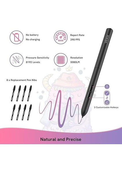 S640 6 x 4" 8192 Levels 5080 Lpı Grafik Tablet + Kalem fiyatları