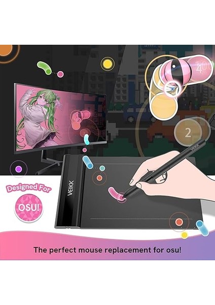 S640 6 x 4" 8192 Levels 5080 Lpı Grafik Tablet + Kalem modelleri