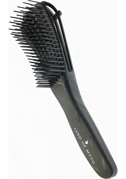 Of Myth - LOM1193 Yeni Nesil Dolaşık Saç Açma Tarama Fırçası, Ahtapot Dizayn, Esnek Dişler, Kıvırcık Saç Tarağı (Siyah) indirimleri