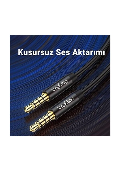 3.5mm Jack Trrs Hi-Fi Aux Mikrofon ve Ses Kablosu 5 Metre fiyatları