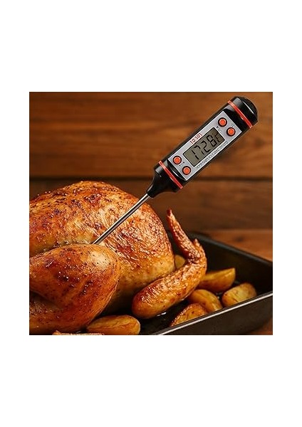 Store Dijital Et ve Gıda Termometresi, Anında Okuma Özellikli, Paslanmaz Çelik Prob, LCD Ekranlı Mutfak Termometresi modelleri