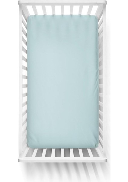 70X140 Penye Lastikli Bebek Çarşafı - Krem Mavi Yeşil 3'lü Set fiyatları