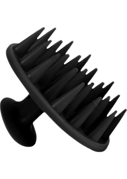 Silikon Uçlu Saç Derisi Masaj Tarağı Aleti Saç Yıkama Tarağı Fırçası