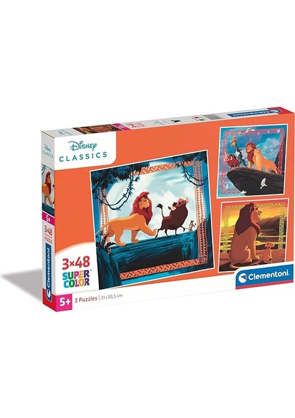 3X48 Parça Puzzle Lion King