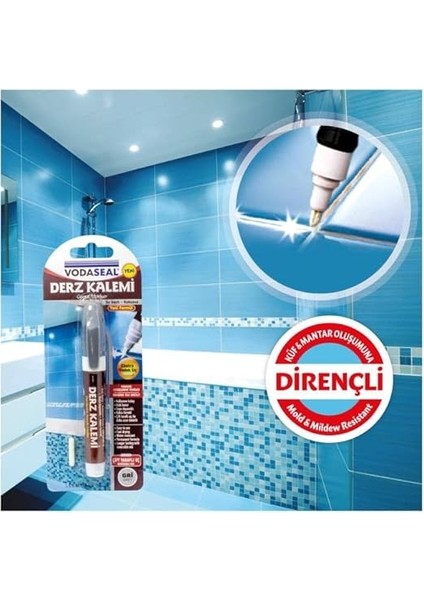 Uçlu Su Bazlı Kokusuz Kalıcı Derz Kalemi - Gri Renk fiyatları