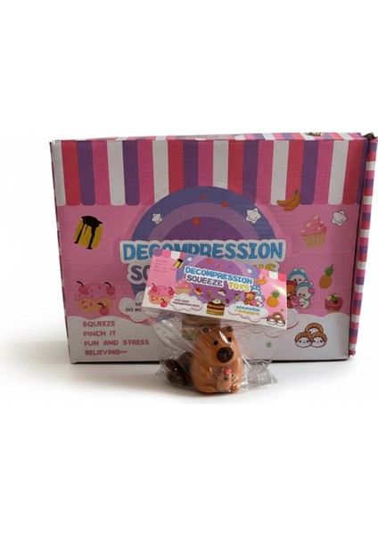 Capybara Squishy Oyuncak Sevimli Kapibara Yapışkan Sukuşi Sıkma Oyuncağı