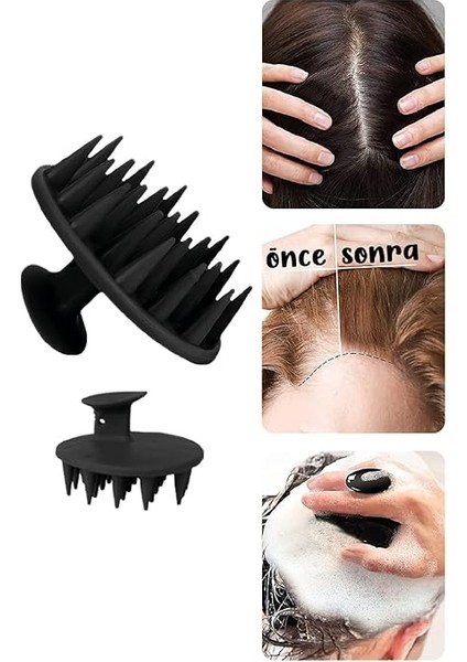 Silikon Uçlu Saç Derisi Masaj Tarağı Aleti Saç Yıkama Tarağı Fırçası fiyatları
