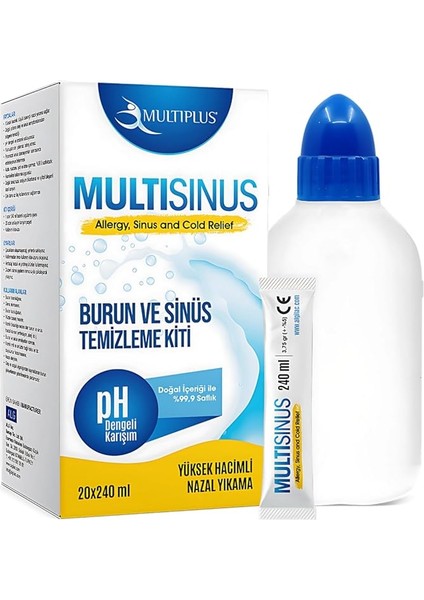 Multisinus Burun ve Sinüs Temizleme Kiti x 20 Saşe