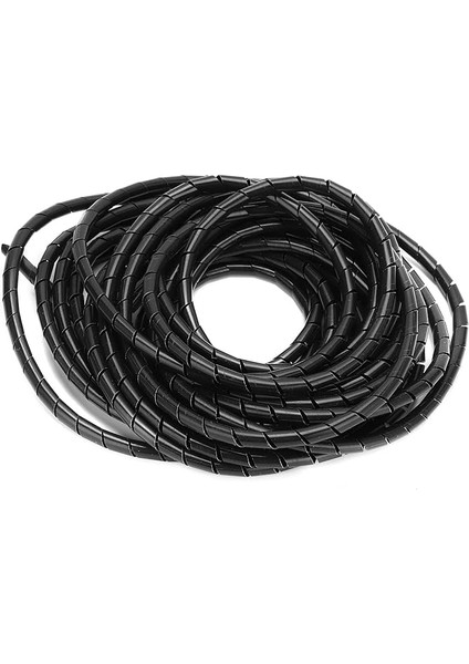 Spiral Tel Sarma Kablosu Esnek Kablo Düzenleyici Siyah Pvc 10 Metre Φ8mm Kablolama Bilgisayar Odası fiyatları
