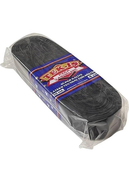 Tek-Iş Sert Yumuşak Çamaşır Don Etek Bel Paça Bebe Lastiği Yassı Yumuşak 4cm Siyah 10M