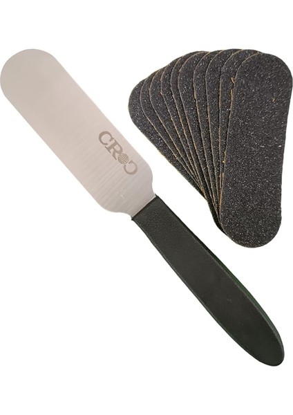 TP02 Yedekli Ayak Törpüsü Oval - Plastik Saplı Paslanmaz Çelik