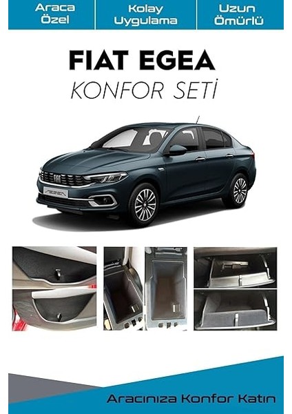 Graficar Fıat Egea ile Uyumlu Konfor Seti Iç Trim Kumaş Kaplama Ses Izolasyon Amaçlı 2015 2025 Sedan Hb Cross fiyatları