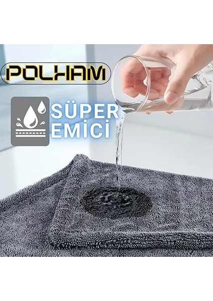 40X60CM 1200GSM Süper Su Emici Özellikli Mikrofiber Araç Kurulama Havlusu, Çizik ve Iz Bırakmaz Bez fırsatları