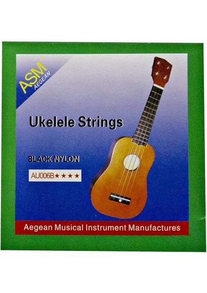 Asm Aegean Ukulele Teli Takım Siyah