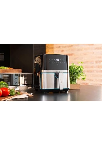 Cecofry 5500 Pro, 5.5l Air Fryer Xl, 1700 W, Perfectcook Teknolojisi, 8 Pişirme Modu fırsatları