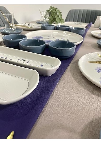 Menekşe 6 Kişilik 29 Parça Kahvaltı Takımı (Çay Bardak Hediyeli) modelleri