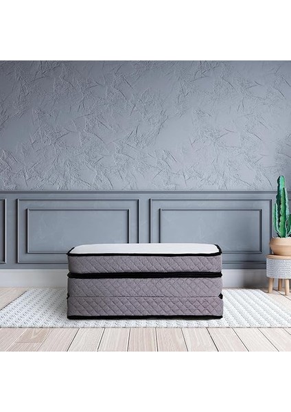 Deluxe Kuştüyü Sünger Katlanır Yatak 90X190 cm 90X190 Beyaz fırsatları