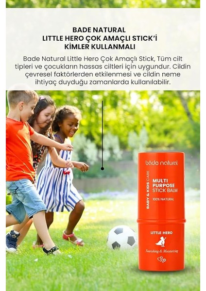 Natural Little HERO%100 Doğal Çok Amaçlı Stick modelleri