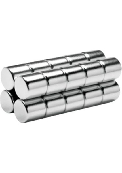 Neodyum Mıknatıs Magnet - 8 mm Çap - 8 mm Kalınlık - 2 Adet
