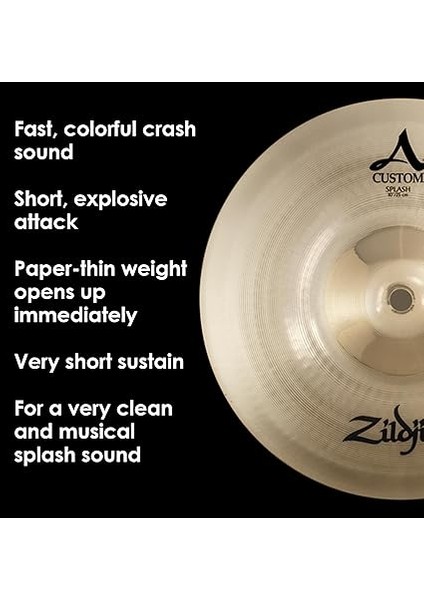 A Custom 10 Inc Splash Finish Brilliant Zil indirimleri