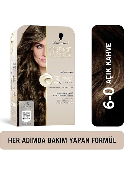 Creme Supreme Saç Boyası 6-0 Açık Kahve fiyatları