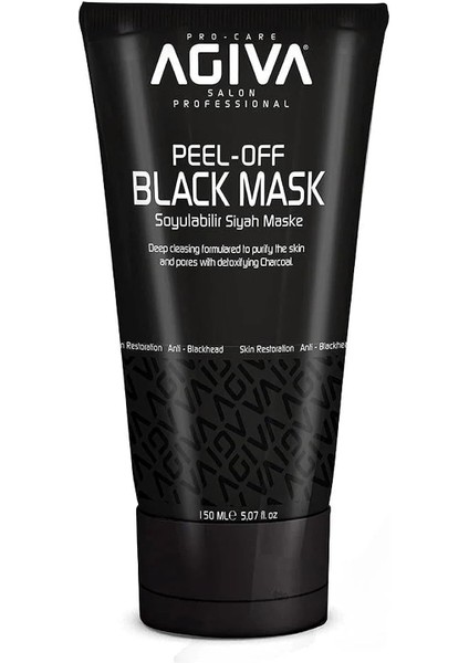 Soyulabilir Siyah Maske 150ML