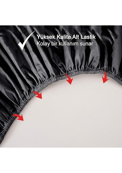 Home Pamuklu Ranforce Tek ve Çift Kişilik Lastikli Çarşaf (Siyah, 100 x 200) fırsatları