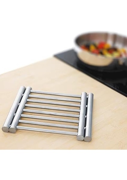 Paslanmaz Çelik Nihale, 23 cm x 20 Cm, 37 Cm'e Kadar Genişleyebilir, Sıcak Tencere Altlığı fiyatları