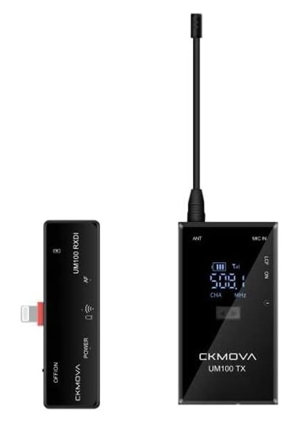 UM100 Kit-5 Iphone, Ipad Ios Uhf Kablosuz Yaka Mikrofon Seti