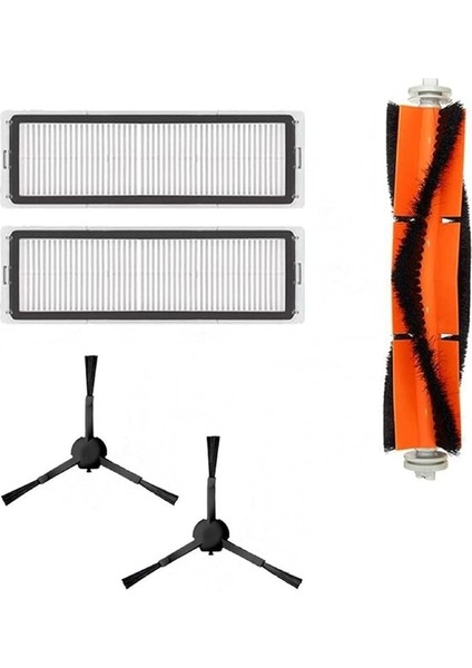 Mi Vacuum Mop 1c 2 In 1-Vacuum Mop Pro 2+3d (Dikkat: Kameralı-Plus Global)-Vacuum Mop 2 Ultra-Vacuum Mop 2c Uyumlu Hepa Filtre,fırça Yedek Parça Seti-Siyah 5 Li