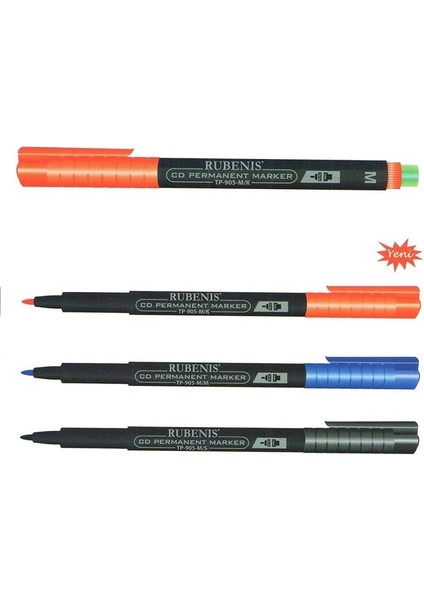 Asetat Kalemı M Sıyah 12 Lı TP-905