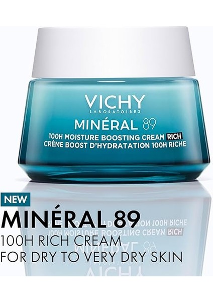 Mineral 89 Rich Cildi Güçlendiren 72 Saat Nemlendirici Bakım Kremi, Kuru Ciltler 50 ml fiyatları