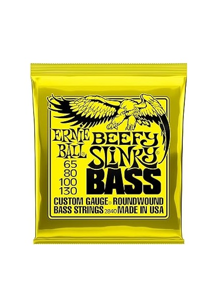 Ball Beefy Slinky Elektronik Bas Gitar Telleri, Kalınlık 65-130 fiyatları