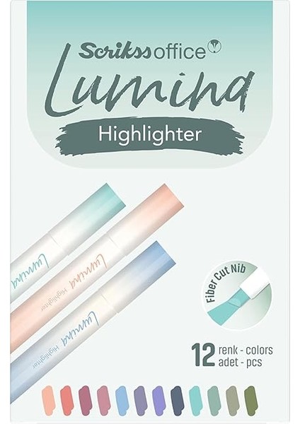 Office Lumina Fosforlu Kalem Lotus Colour - 693U 12 Lik Amb fiyatları