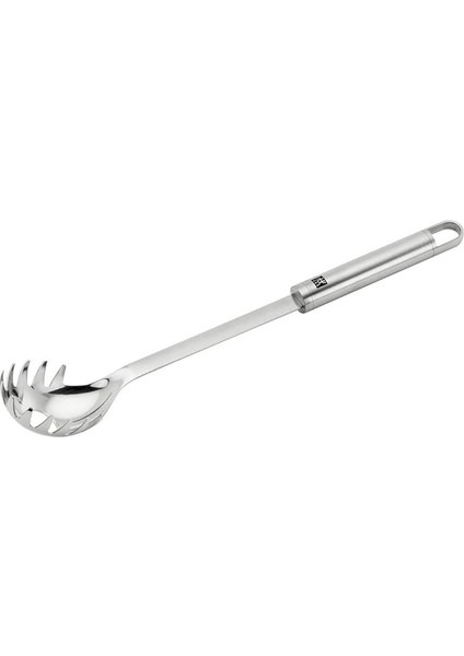 Pro Makarna Kepçesi, Metalik Gri, 18/10 Paslanmaz Çelik, 33 cm