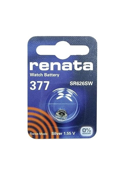 Renata Saat Pili 377 Veya SR626SW Veya Ag4 1,5V (10X377 Veya Sr 626 Sw) fiyatları