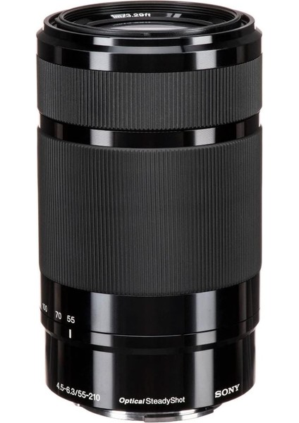 SEL-55210 Telefoto Zoom Lens, 55-210 Mm, F4.5–6.3, Oss, Aps-C, A6000, A5100, A5000 ve Nex Serisi Için Uygun, E-Mount, Siyah (Sony Eurasia Garantili)