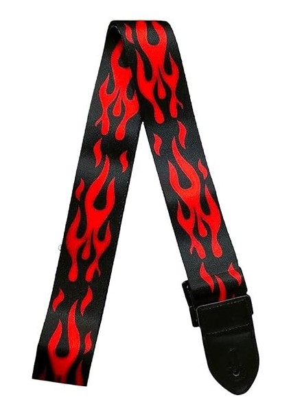 SR-11RD Gitar Omuz Askısı Siyah-Kırmızı Renk Desenli Uzunluk 90-143 cm fiyatları