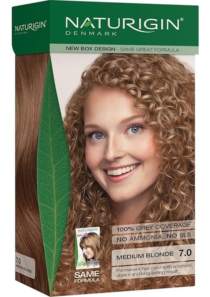 Organik Içerikli Saç Boyası 7.0 Doğal Orta Sarı