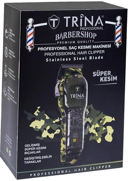 Saç Kesme Makinesi Kamuflaj Desenli - 0055 fırsatları
