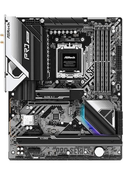 X670E Pro Rs Rgb Atx Anakart, Amd Am5 Ryzen 8000 ve 7000, Ddr5, 5x M.2 Ssd, 4K 120Hz, Amd Expo, USB Type C, Wifi 6e modelleri