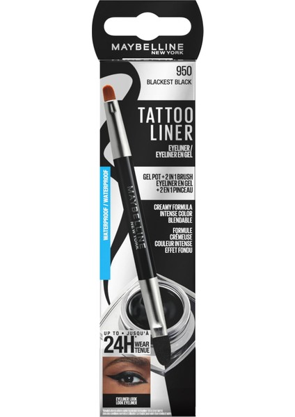 New York Tattoo Liner Gel Pot Eyeliner- Siyah fırsatları