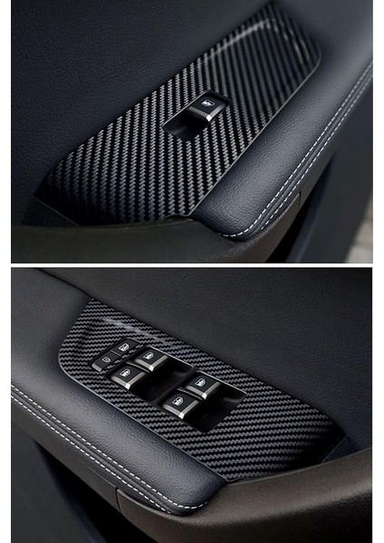 Design Togg T10X ile Uyumlu Iç Trim Folyo Kaplama Set, Mat Karbon Siyah Meridian Ses Sistemsiz Araçlar modelleri